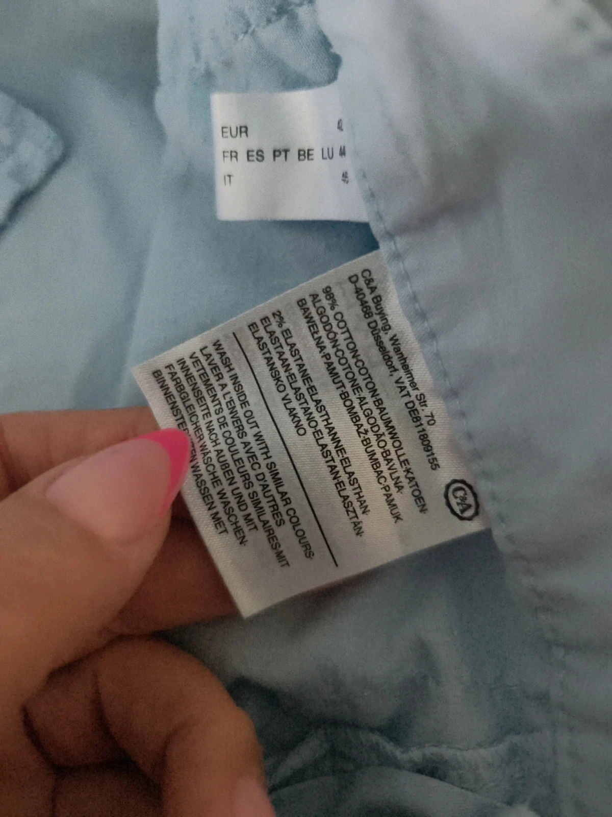 Short azul cielo elástico – photo 6
